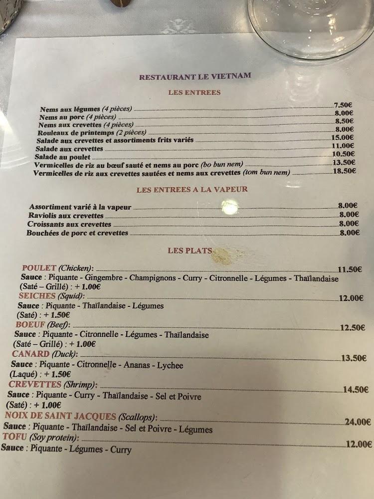 Le Vietnam - Menu Image 4